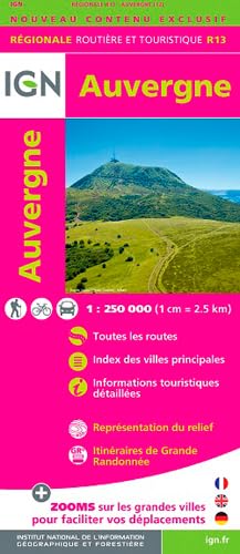 Auvergne 2015. 1 : 250 000: Zeichenerklärung französ.-engl.-dtsch.-italien.-span. (Routier France régionale, Band 13) Leisure, Home & Garden