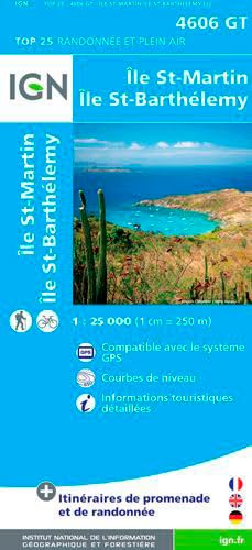 Guadeloupe Île St-Martin - Île St-Barthélemy  1 : 25 000 Leisure, Home & Garden