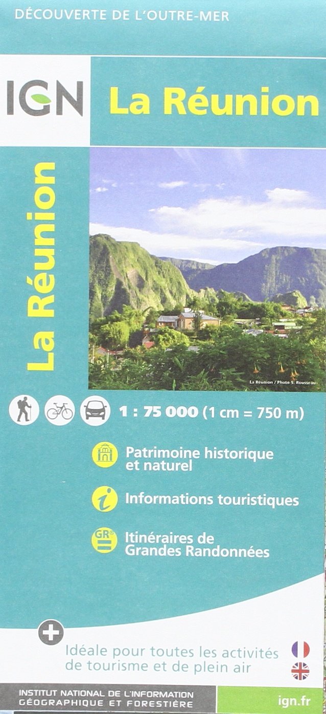 IGN Karte, Découverte de l'outre-mer La Reunion: Übersichtskarte Leisure, Home & Garden