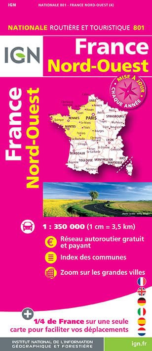 France Nord-Ouest 2016. 1 : 350 000 Professional & Reference Books