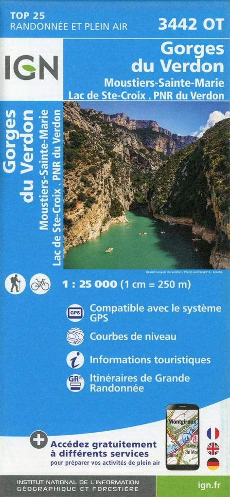 Gorges du Verdon 1 : 25 000 Leisure, Home & Garden