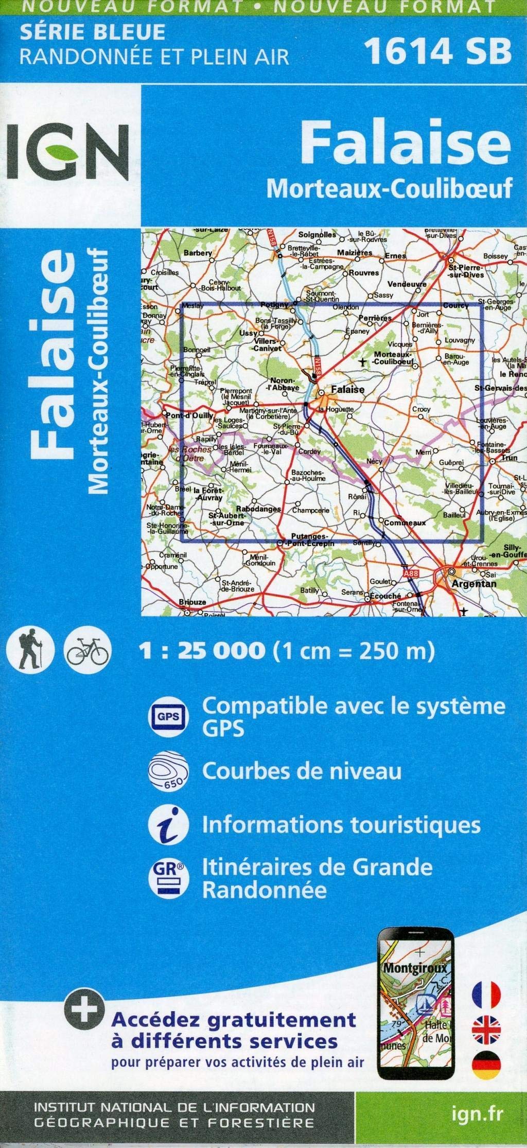 Falaise Morteaux-Couliboeuf 1:25 000 Leisure, Home & Garden