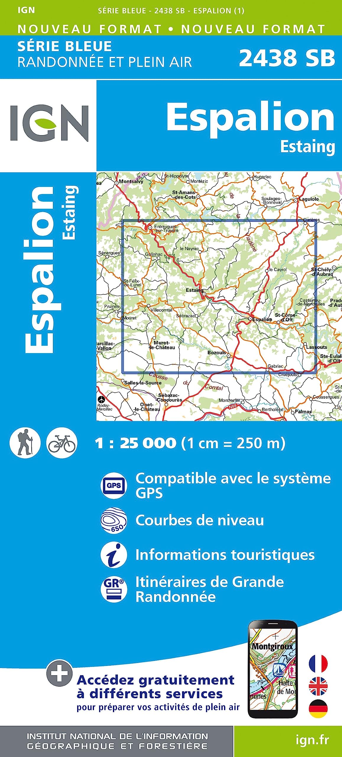 Espalion Estaing 1:25 000 book