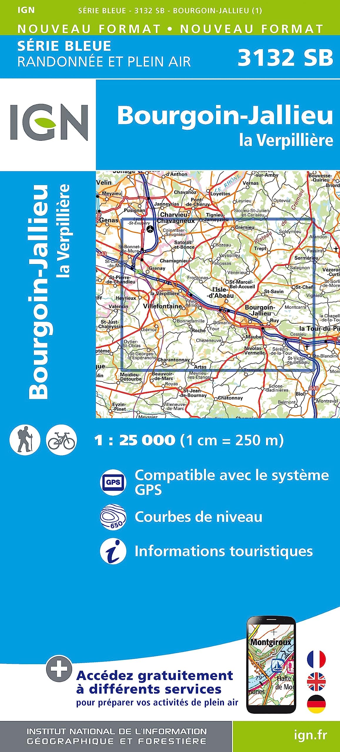 3132SB Bourgoin-Jallieu, la Verpillière (Série Bleue, Band 3132) Leisure, Home & Garden