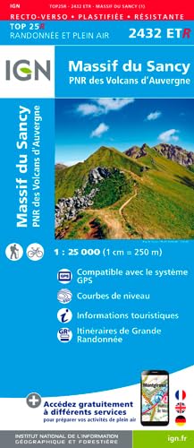 Massif du Sancy / Auvergne (2432ETR) (TOP 25R) Geology & Geography