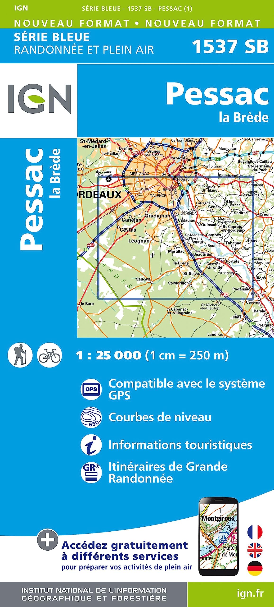 1537SB Pessac.La Brède (Série Bleue, Band 1537) Leisure, Home & Garden