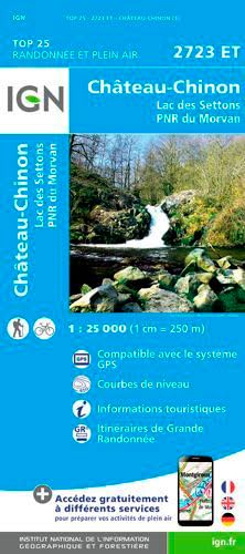 Château-Chinon - Lac de Settons - PNR du Morvan 1 : 25 000 (TOP 25) Leisure, Home & Garden