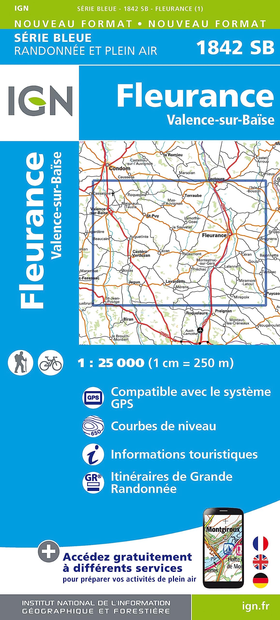 1842SB Fleurance Valence (Série Bleue, Band 1842) Leisure, Home & Garden
