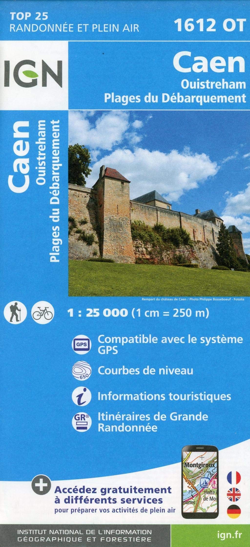 Caen - Ouistreham Plages du Débarquement 1 : 25 000 Leisure, Home & Garden