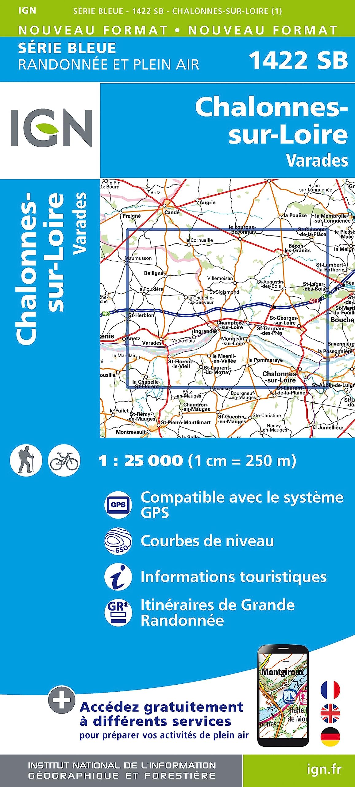 Chalonnes-sur-Loire Varades 1:25 000 Leisure, Home & Garden