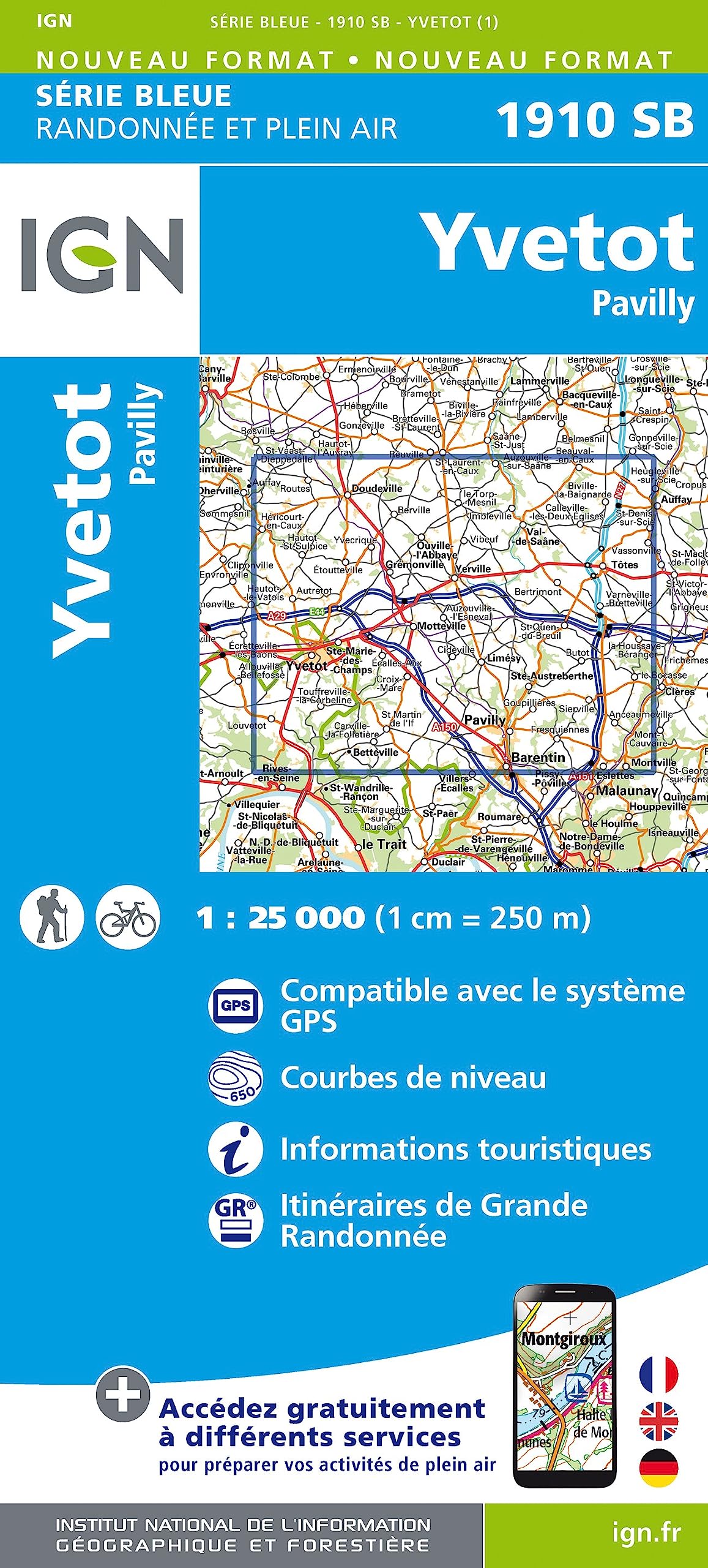 Yvetot Pavilly 1:25 000 Leisure, Home & Garden