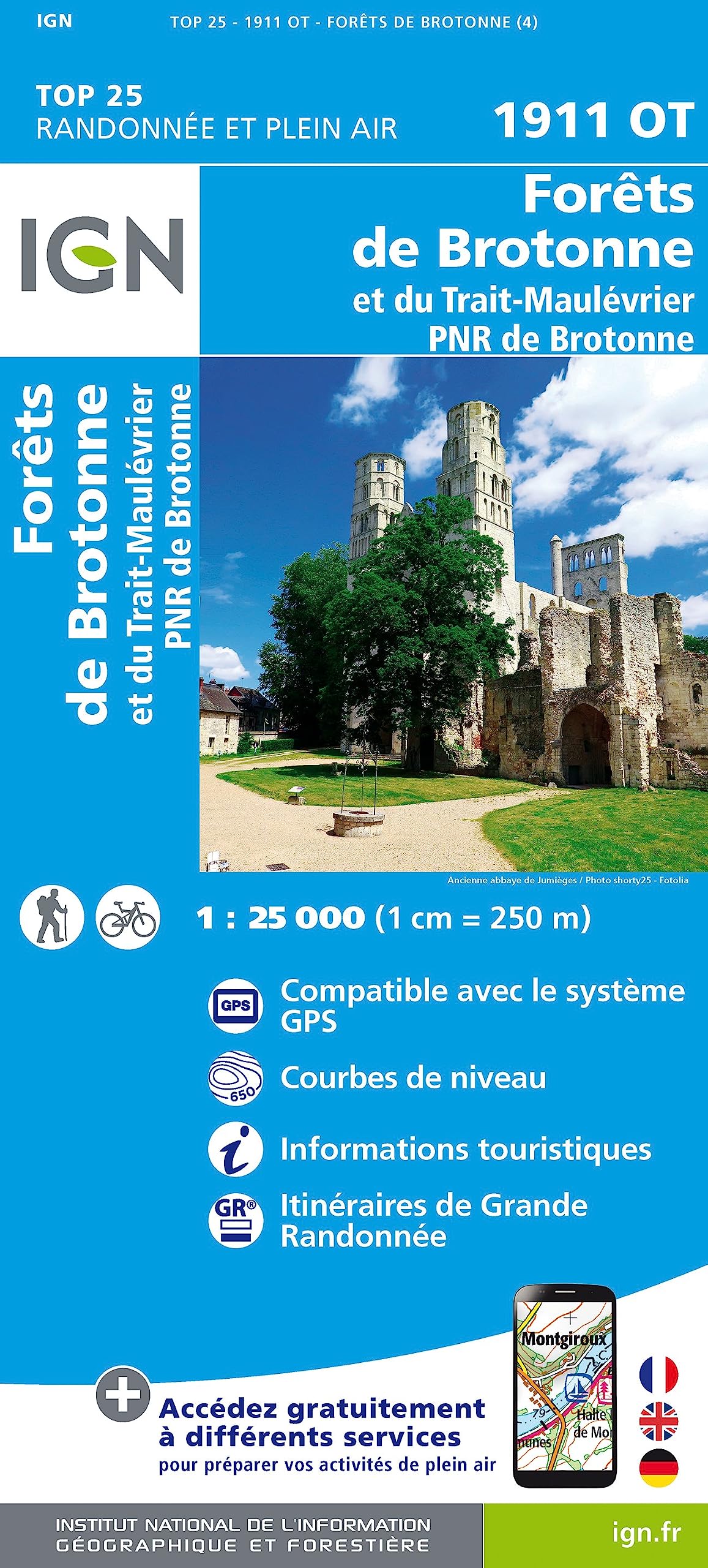 Forêts de Brotonne et du Trait-Maulévrier - PNR des Boucles de la Seine Normande 1 : 25 000 Leisure, Home & Garden