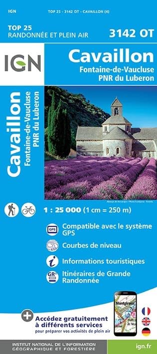 3142OT Cavaillon - Fontaine de Vaucluse - PNR du Luberon: . (TOP 25) Leisure, Home & Garden