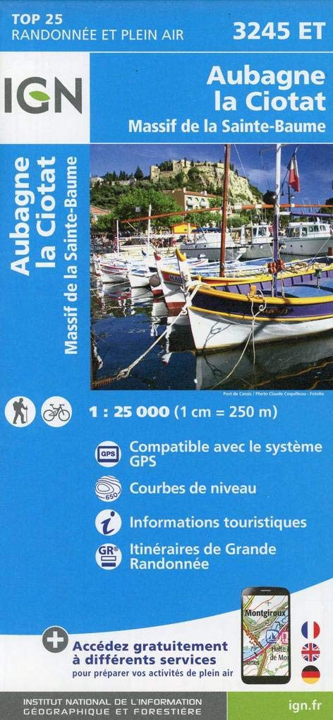 3245ET Aubagne - La Ciotat - Massif de la Sainte-Baume (TOP 25) Leisure, Home & Garden