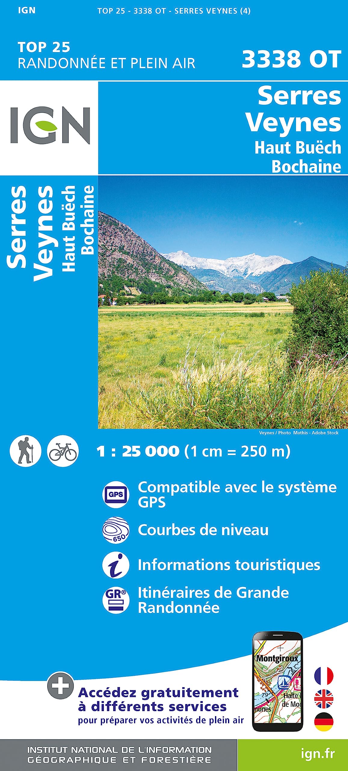 Serres - Veynes 1 : 25 000 (TOP 25) Leisure, Home & Garden