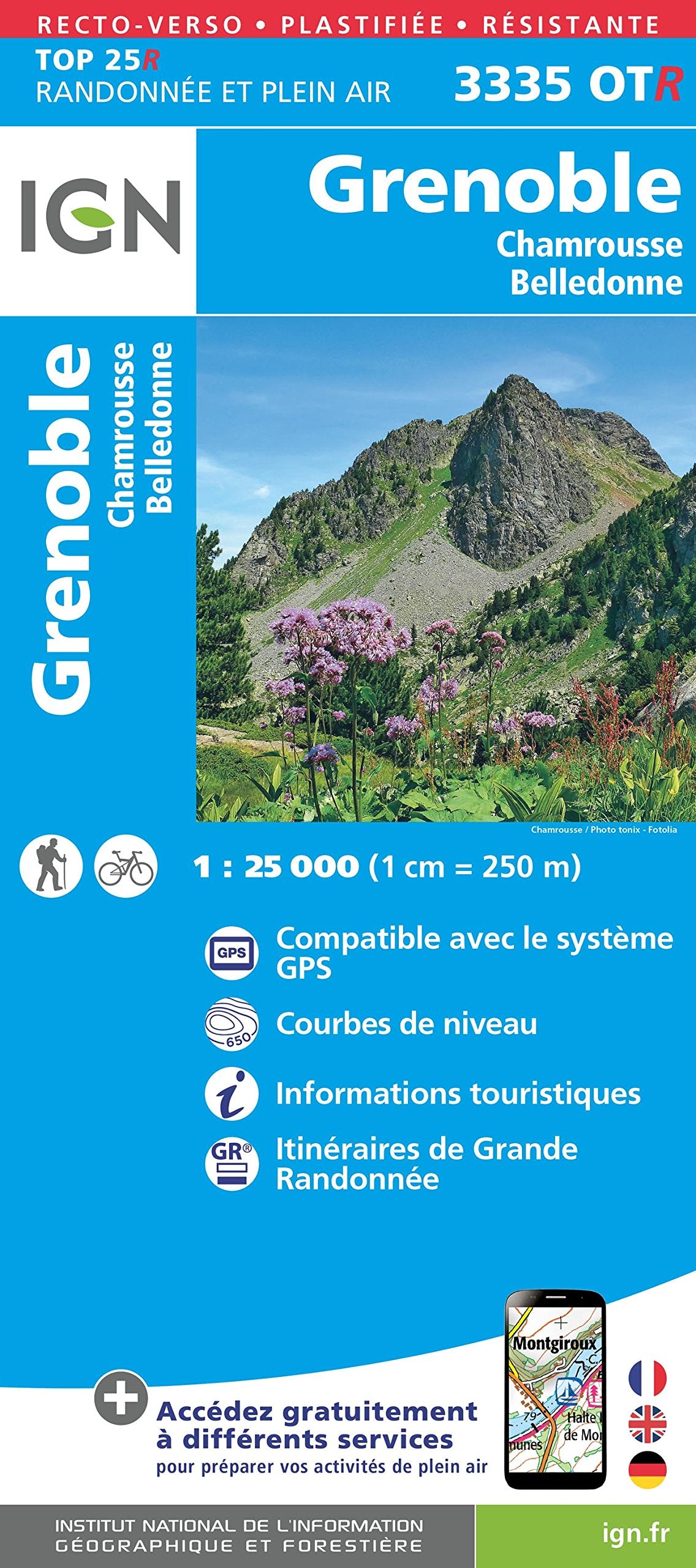 Grenoble / Chamrousse / Belledonne (3235OTR) (TOP 25R) Geology & Geography