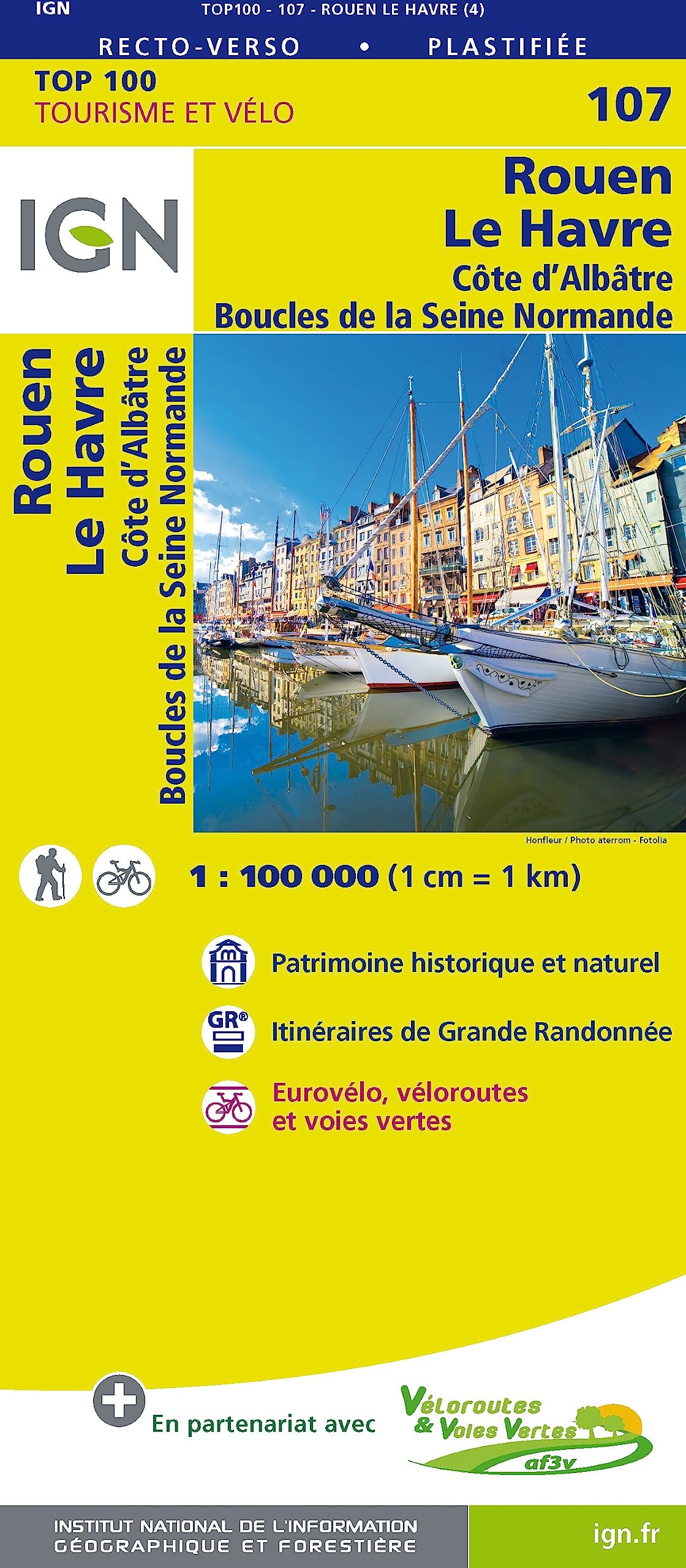 IGN 1 : 100 000 Rouen - Le Havre book