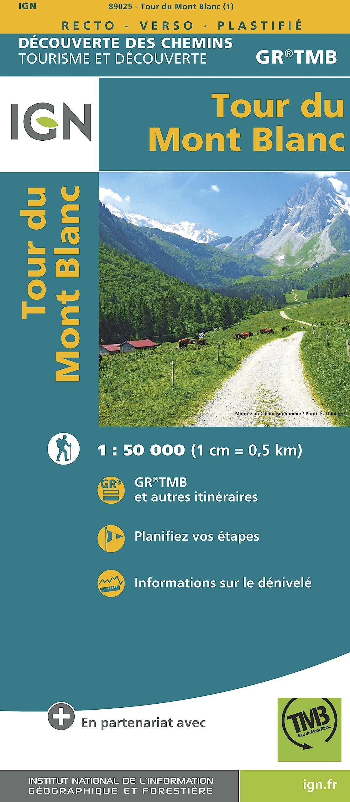 Tour du Mont Blanc 1:50 000 Leisure, Home & Garden Books