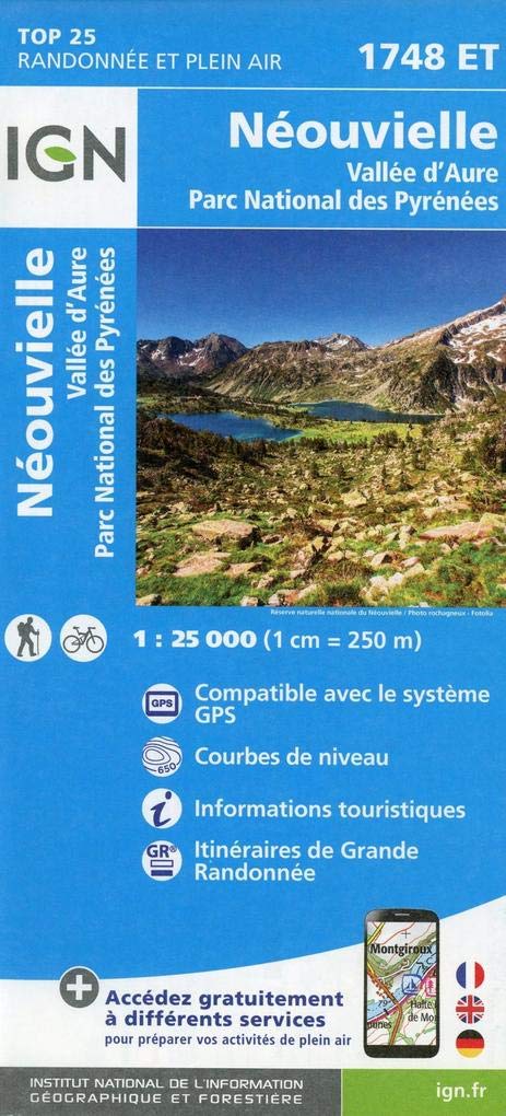1748ET Néouvielle Vallée d'Aure; Parc National des Pyrénées (TOP 25) Leisure, Home & Garden