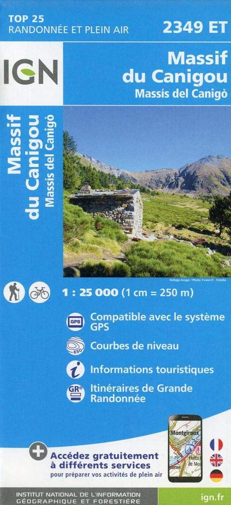 2349ET Massif du Canigou (TOP 25) Leisure, Home & Garden
