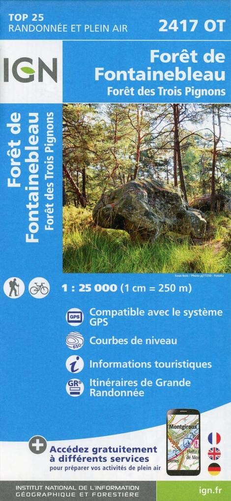 2417OT Forêt de Fontainebleau (TOP 25) Leisure, Home & Garden