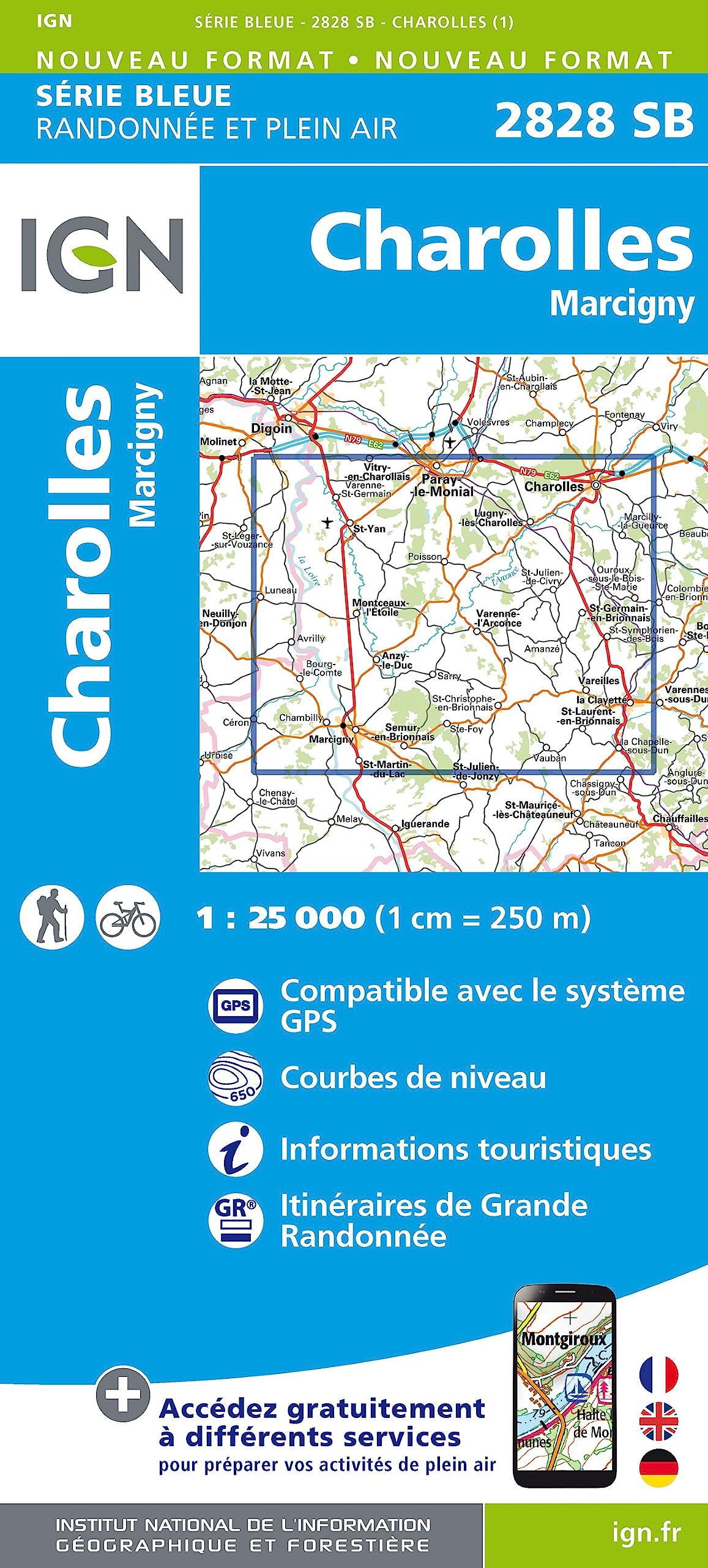 Charolles Marcigny 1:25 000 Leisure, Home & Garden