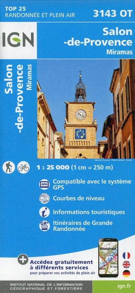 Salon-de-Provence 1 : 25 000: Miramas (TOP 25) Leisure, Home & Garden