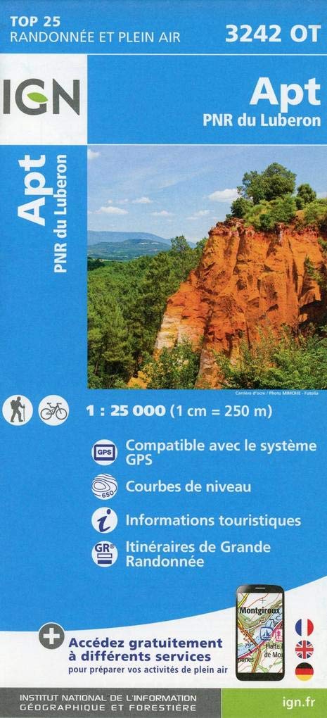 APT Parc Naturel Regional Luberon 1 : 25 000 Leisure, Home & Garden