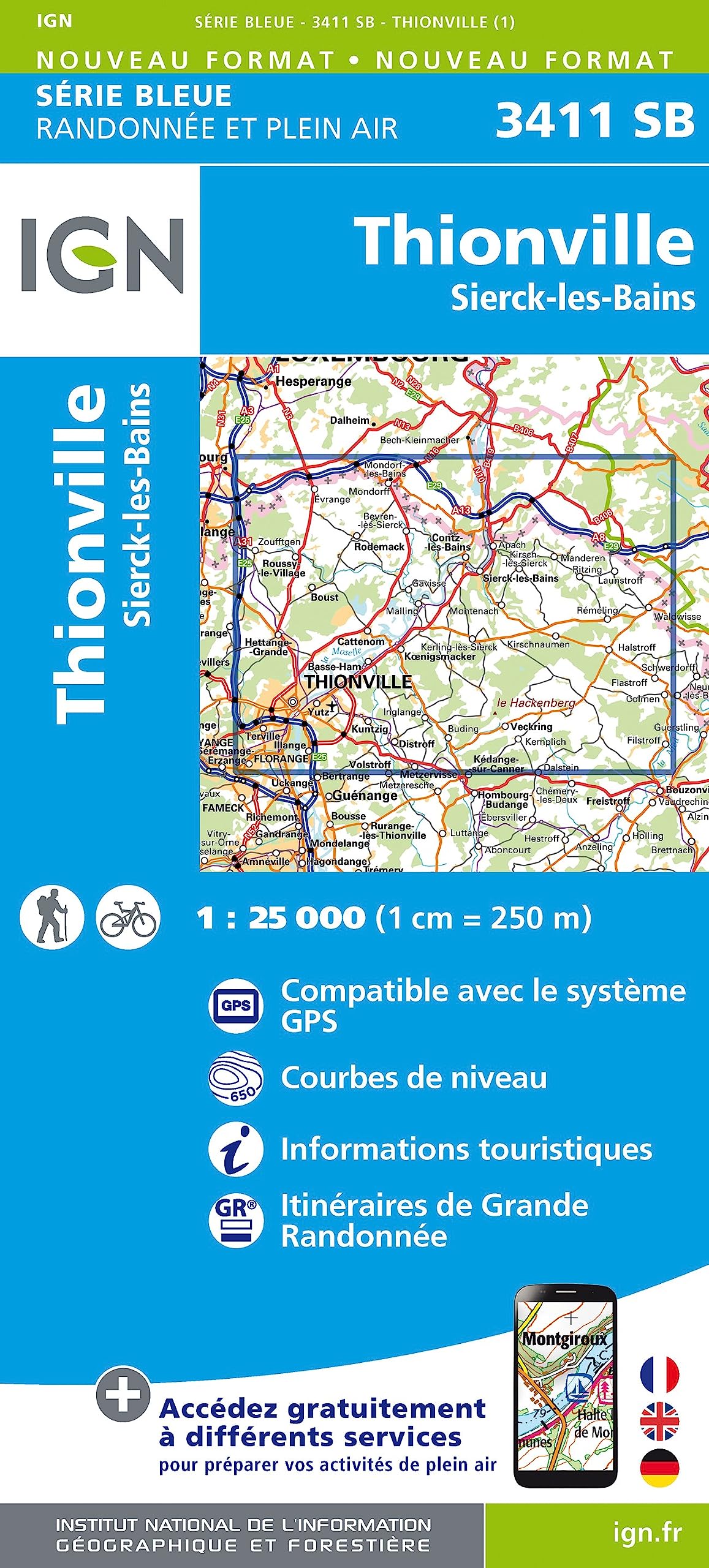 Thionville Sierck-les-Bains 1 : 25 000 Leisure, Home & Garden
