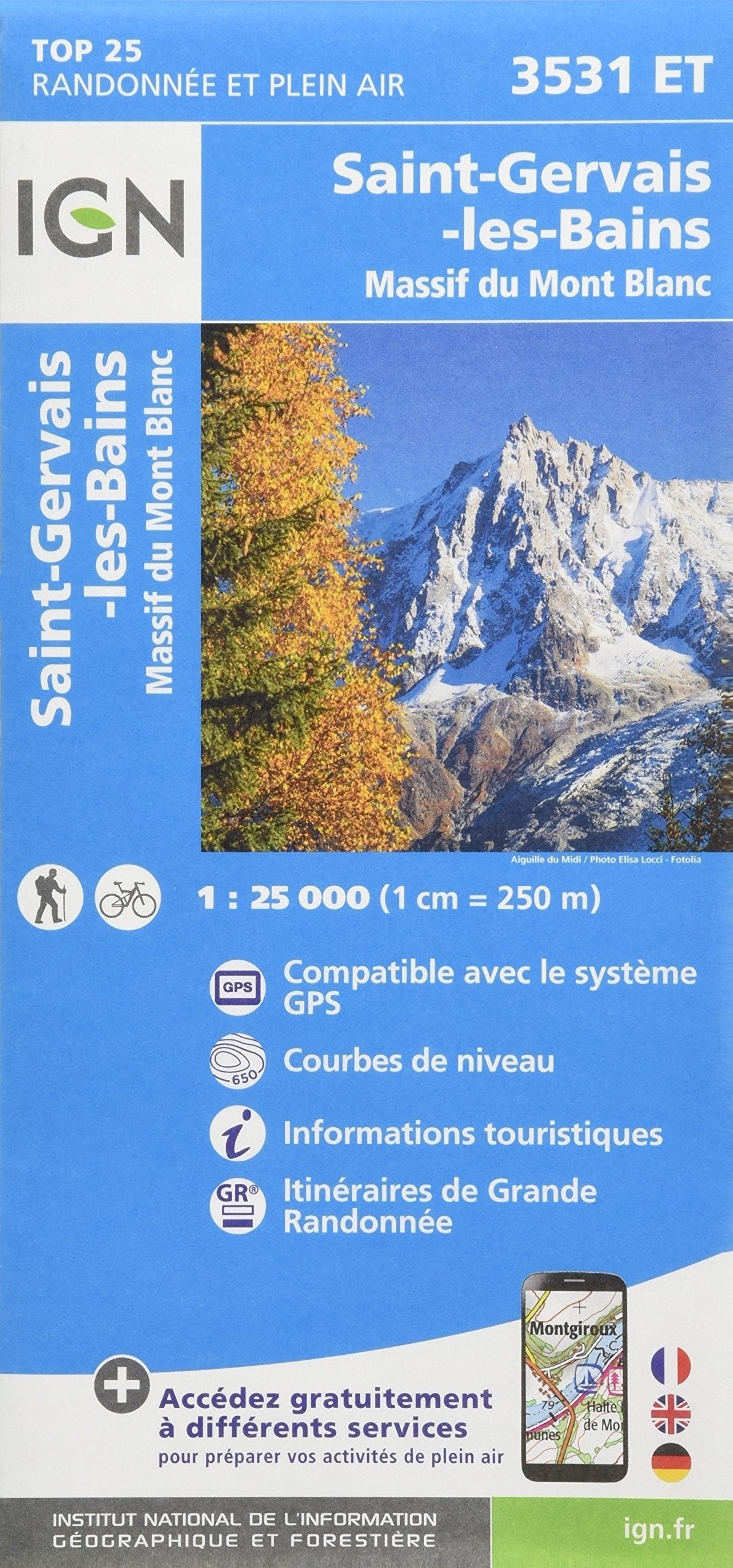 Saint-Gervais-Les-Bains 1 : 25 000 Leisure, Home & Garden