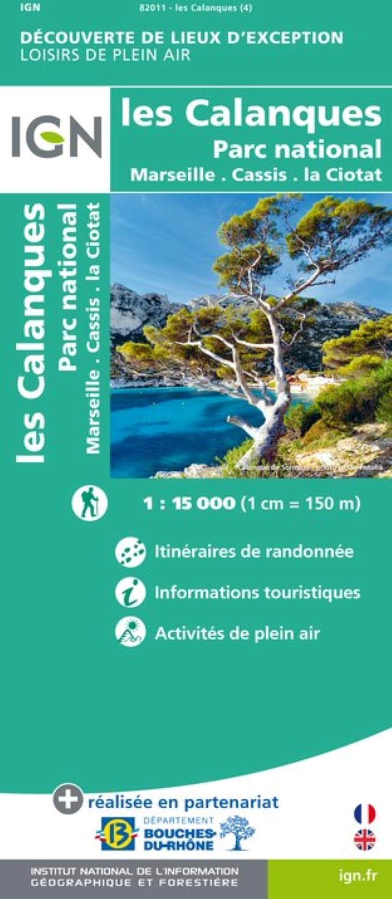 Les Calanques de Marseille à Cassis 1:15 000 Leisure, Home & Garden