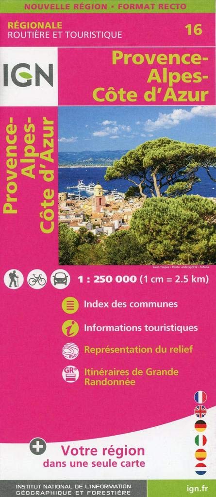 Provence Alpes C.d'Azur 1:250 000 Leisure, Home & Garden