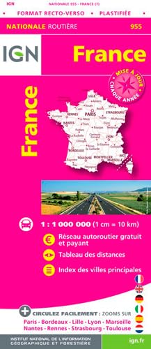 France 2018 maxi (955) (Routier Nationale, Band 955) Geology & Geography