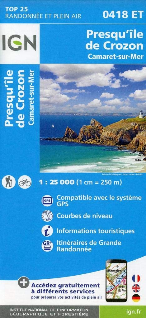 Camaret - Presqu'île de Crozon 1:25 000 Leisure, Home & Garden