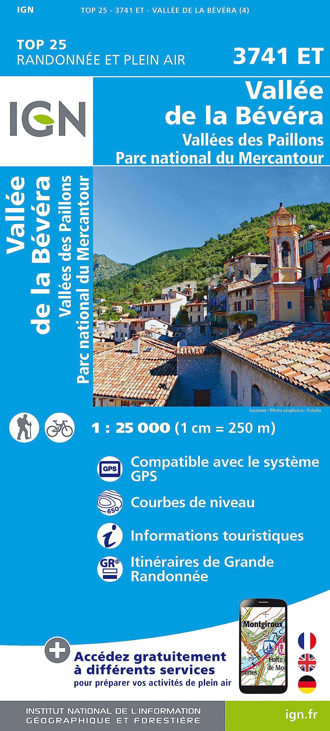 3741ET Vallee de la bevera et des paillons/pn mercantour book