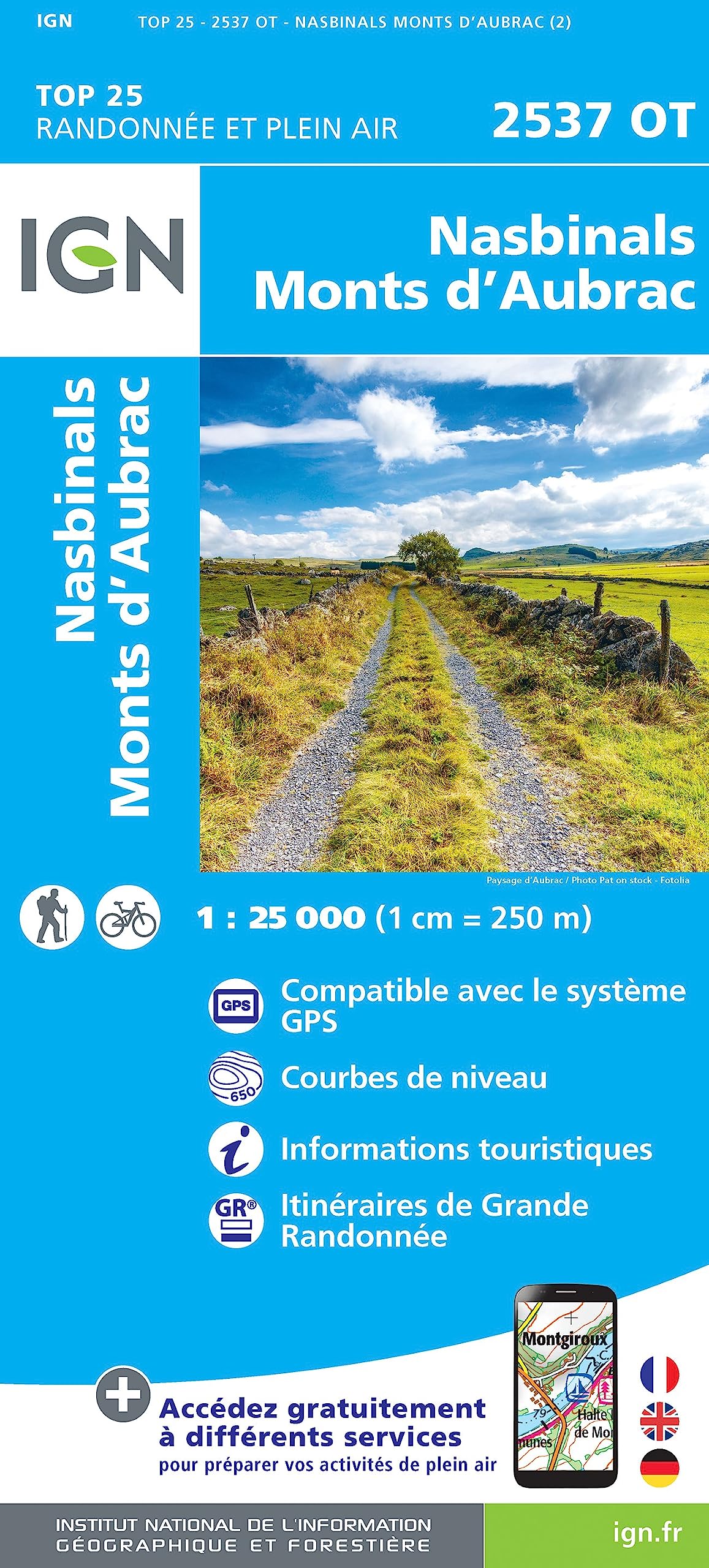 2537OT Nasbinals monts d'aubrac book