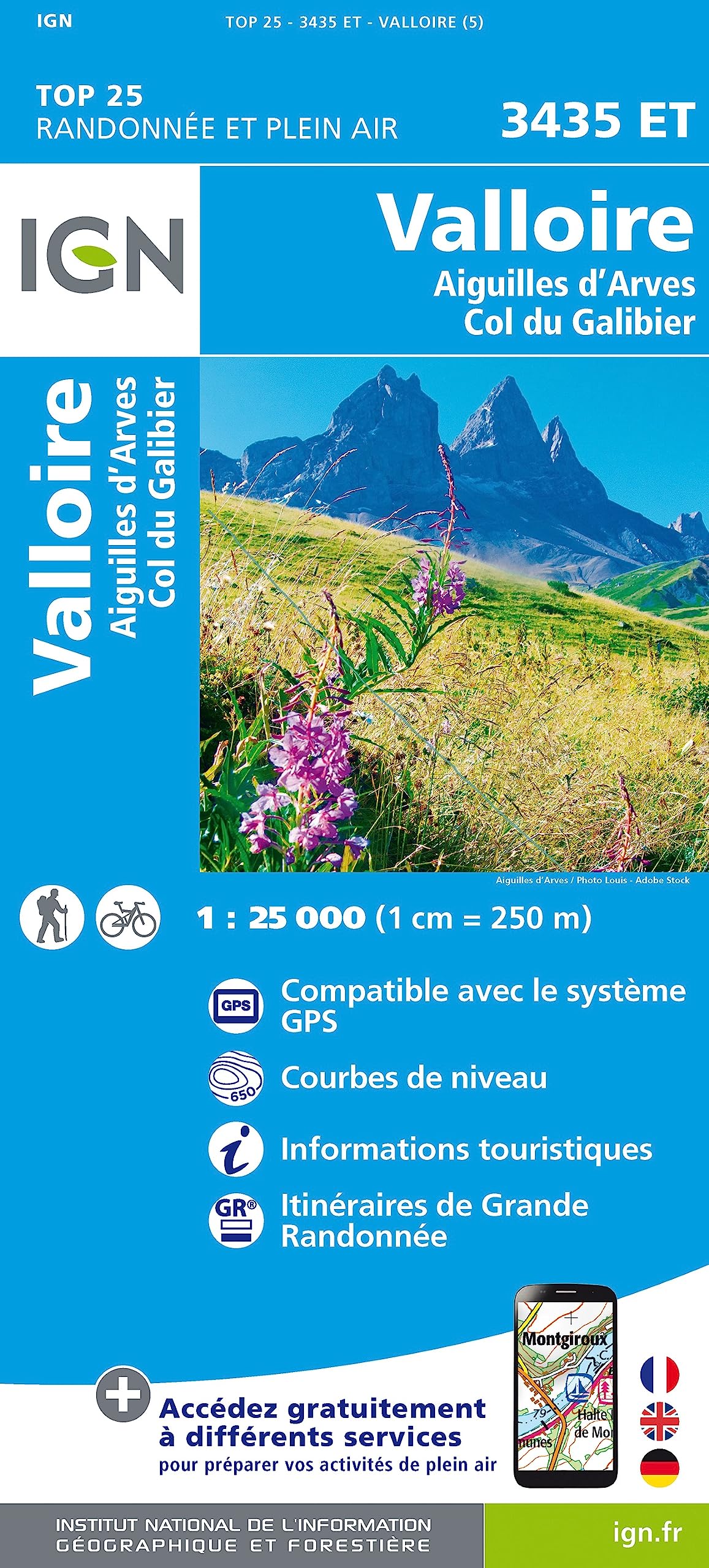 3435ET Valloire.Aiguilles d'Arves.Col du Galibier (TOP 25) Leisure, Home & Garden