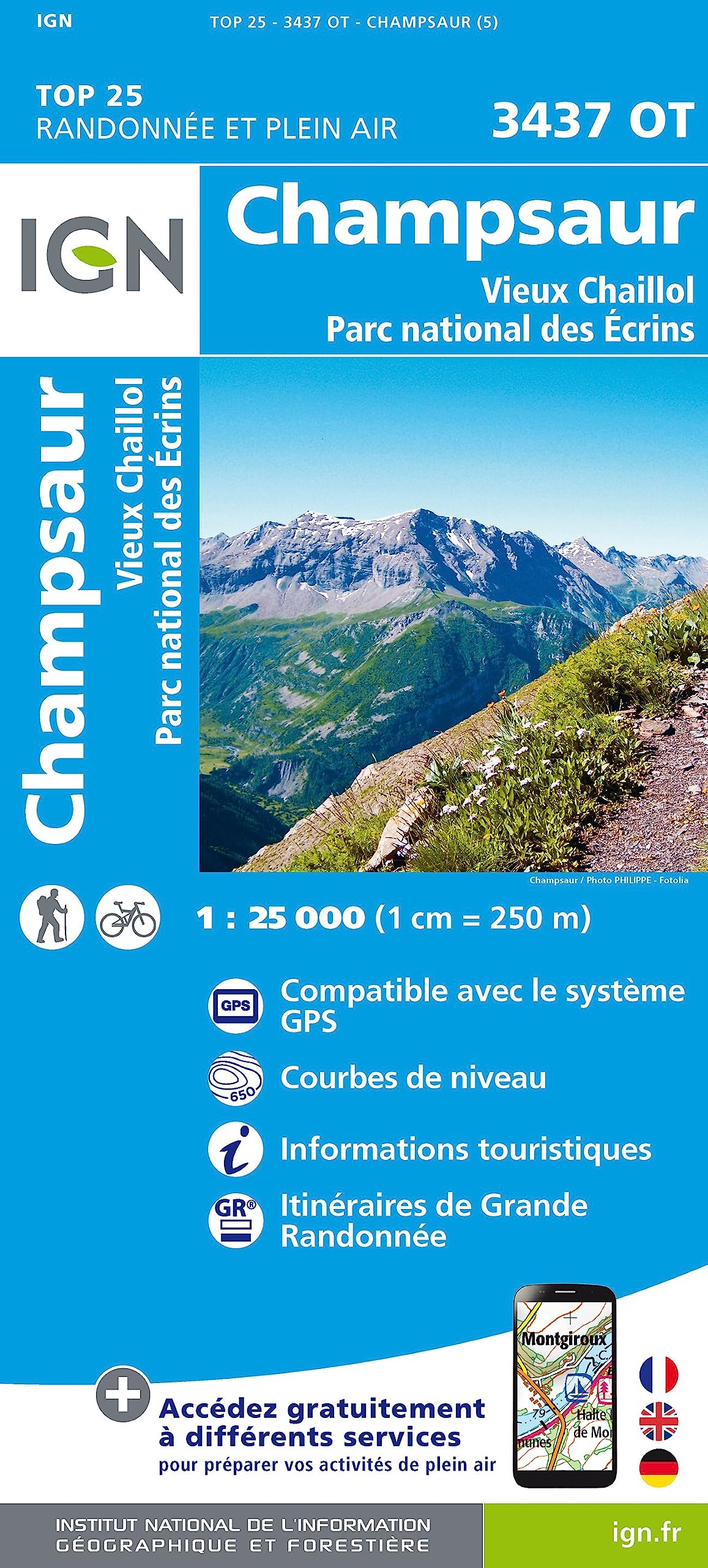 3437OT Champsaur Vieux Chaillol Parc National des Ecrins (TOP 25) Leisure, Home & Garden