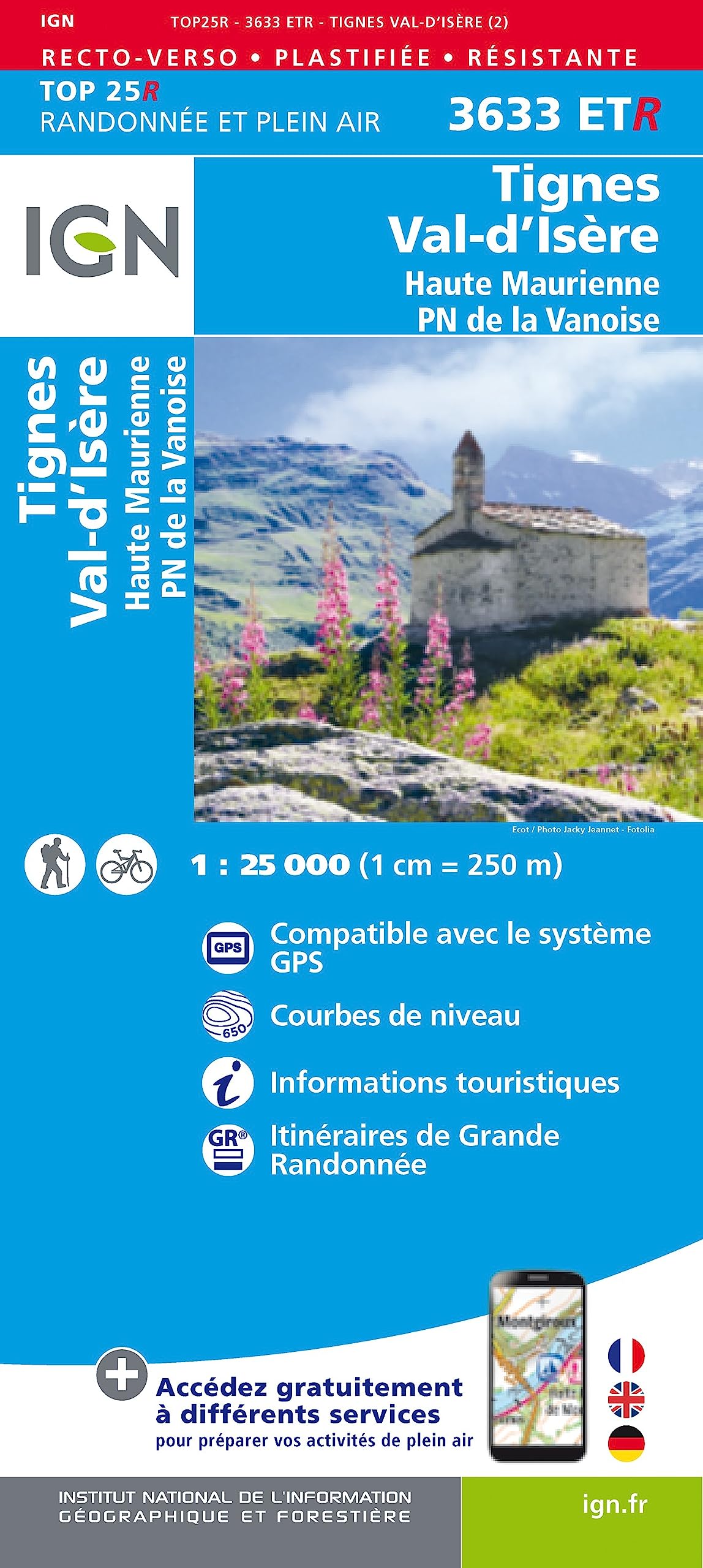 3633ETR Tignes/ val d'isere hte maurienne-pn vanoise-resistante book