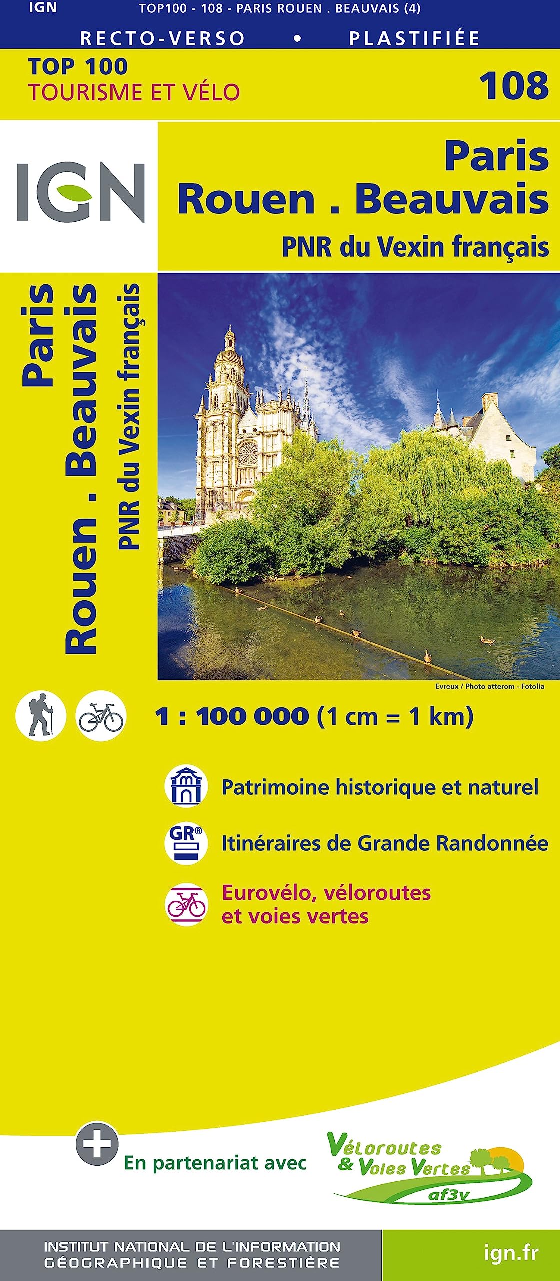 Paris Rouen Beauvais 1:100 000 book