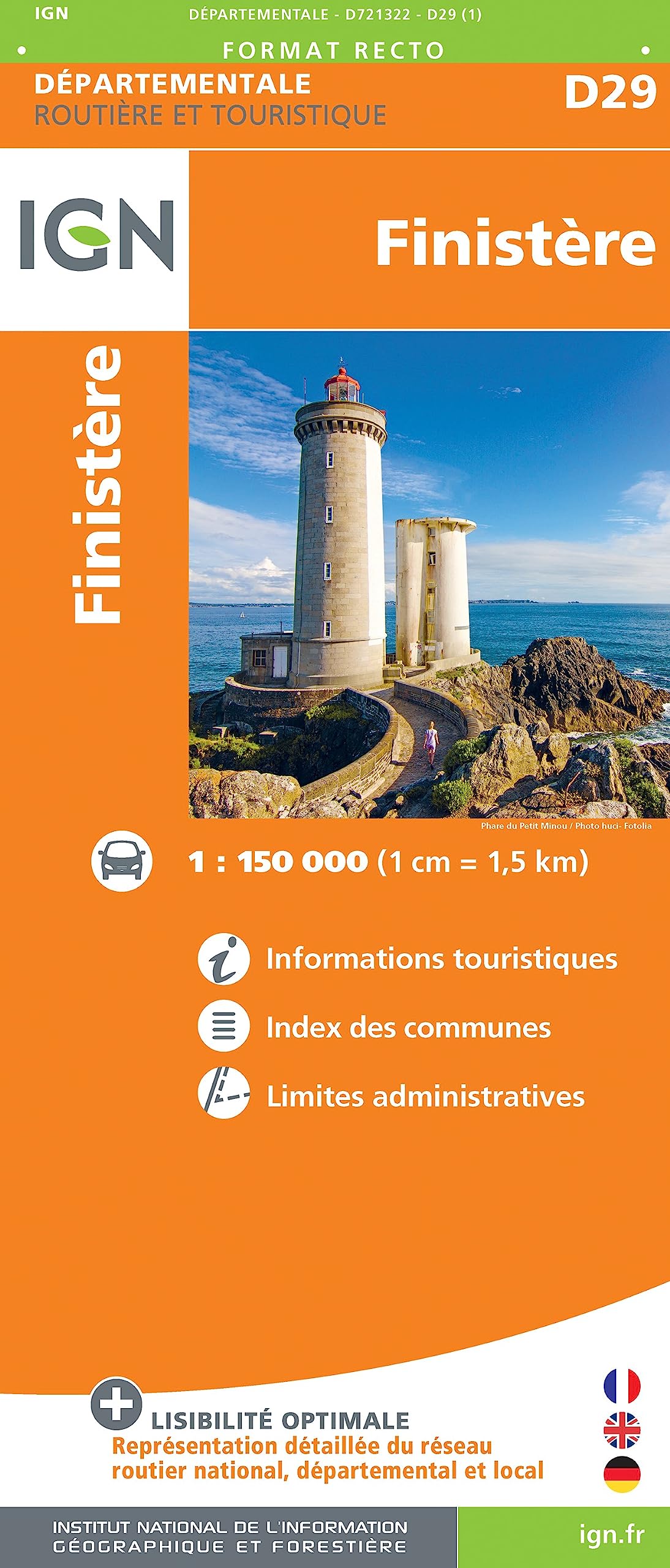 Finistère (721322) (Routier France départementale, Band 721322) Leisure, Home & Garden