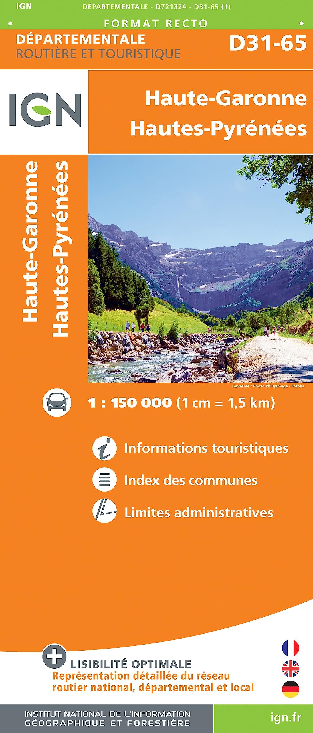 Haute-Garonne - Hautes-Pyrénées (721324) (Routier France départementale, Band 721324) Leisure, Home & Garden