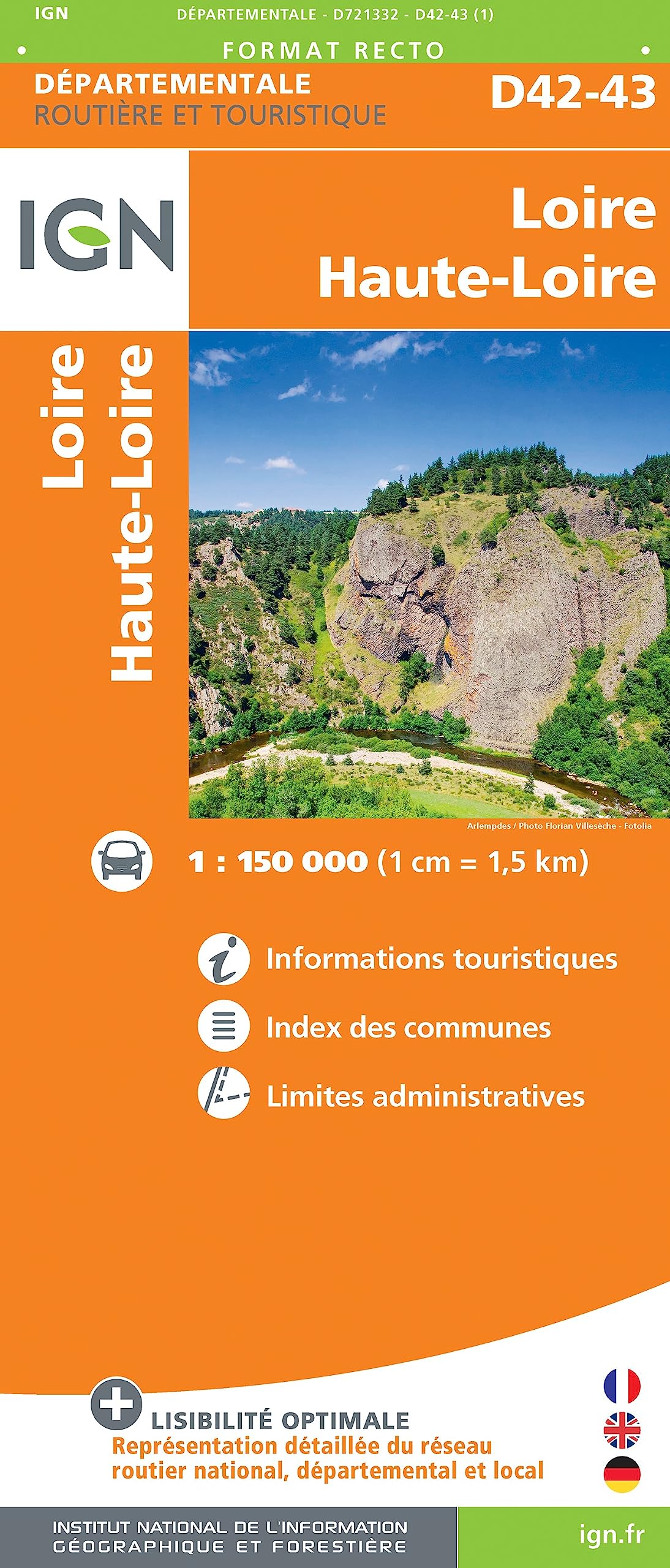 Loire - Haute-Loire (721332) (Routier France départementale, Band 721332) Leisure, Home & Garden