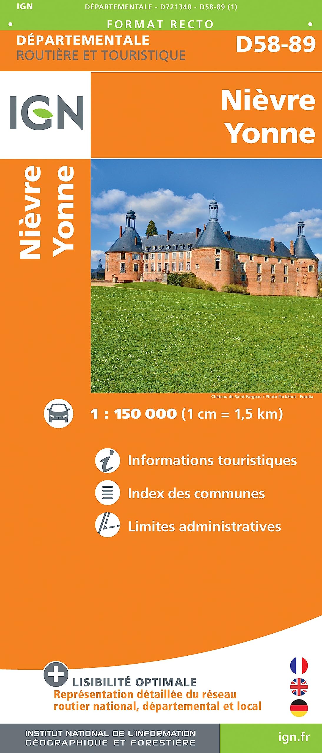 Nièvre - Yonne (721340) (Routier France départementale, Band 721340) Leisure, Home & Garden