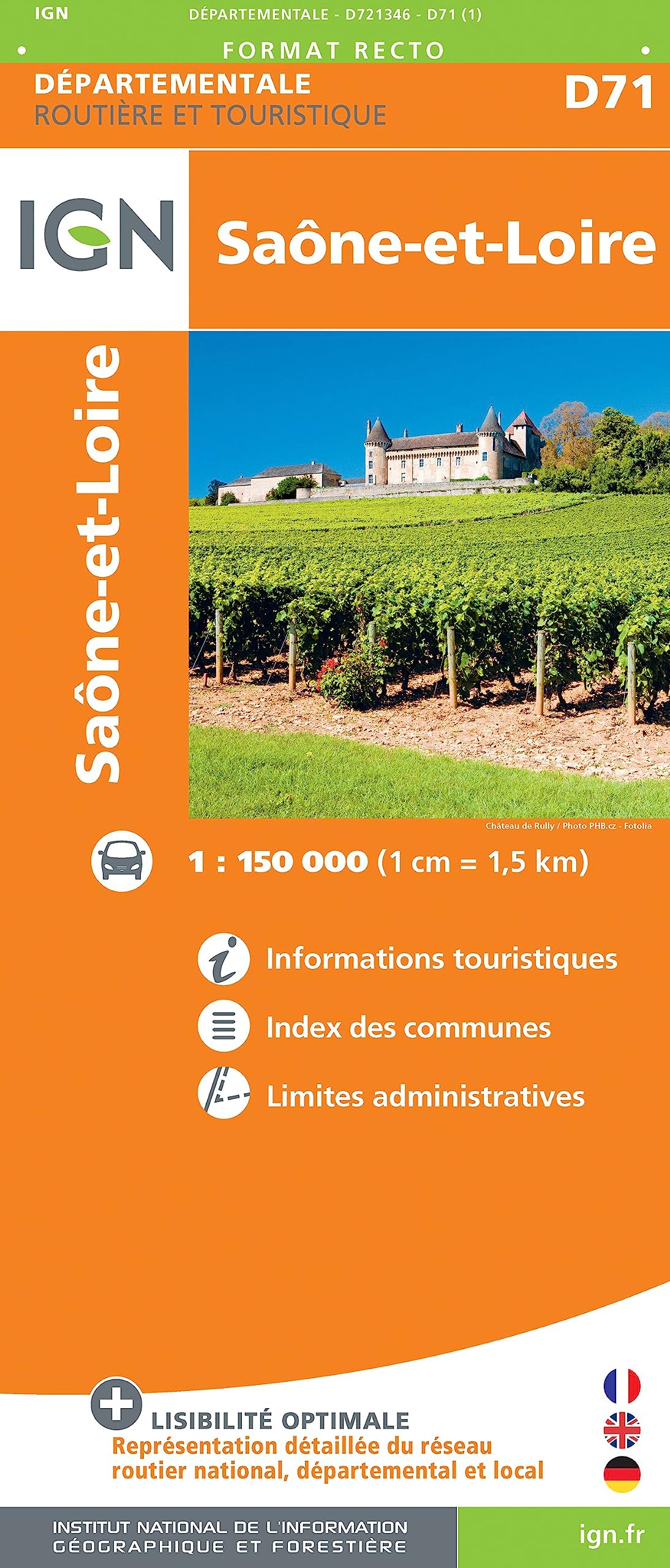 Saône-et-Loire (721346) (Routier France départementale, Band 721346) Leisure, Home & Garden