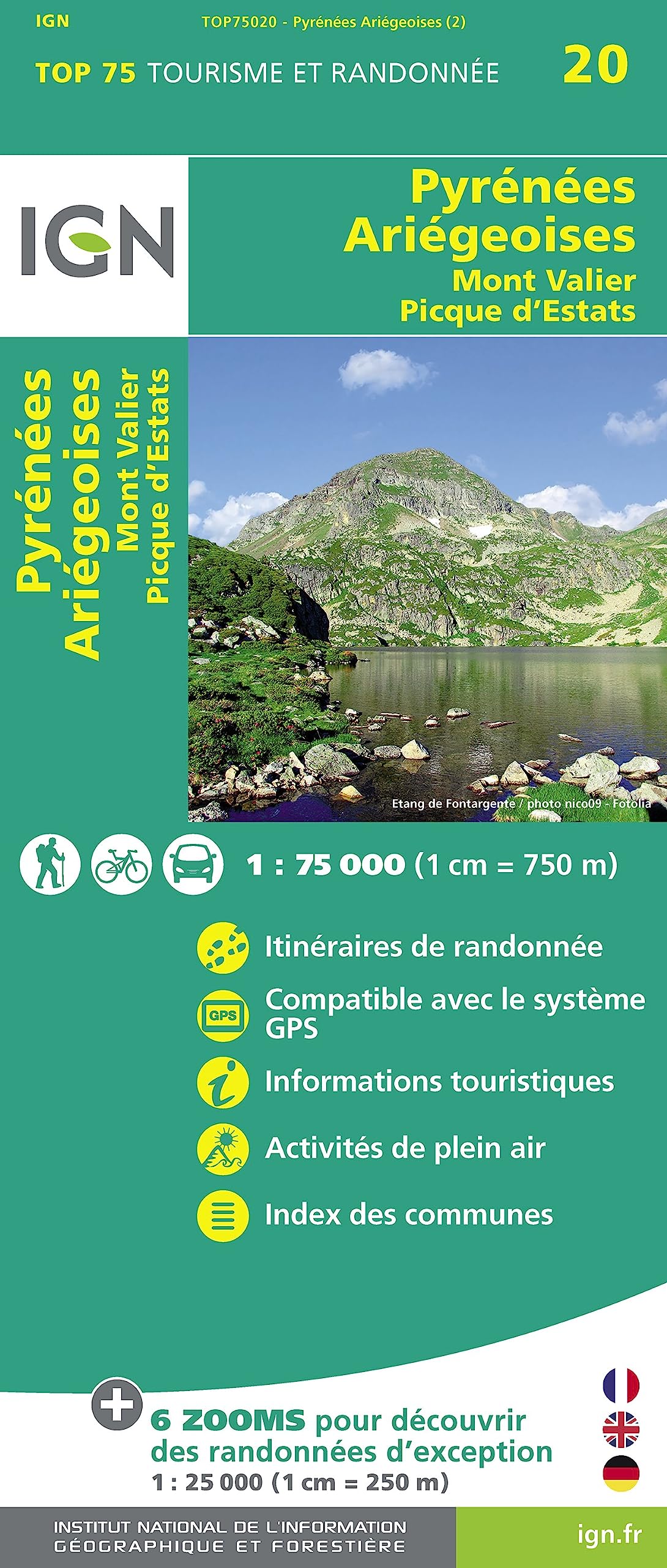 Pyrénées Ariégeoises - Mont Valier Pique d'Estats (TOP 75, Band 75020) Leisure, Home & Garden