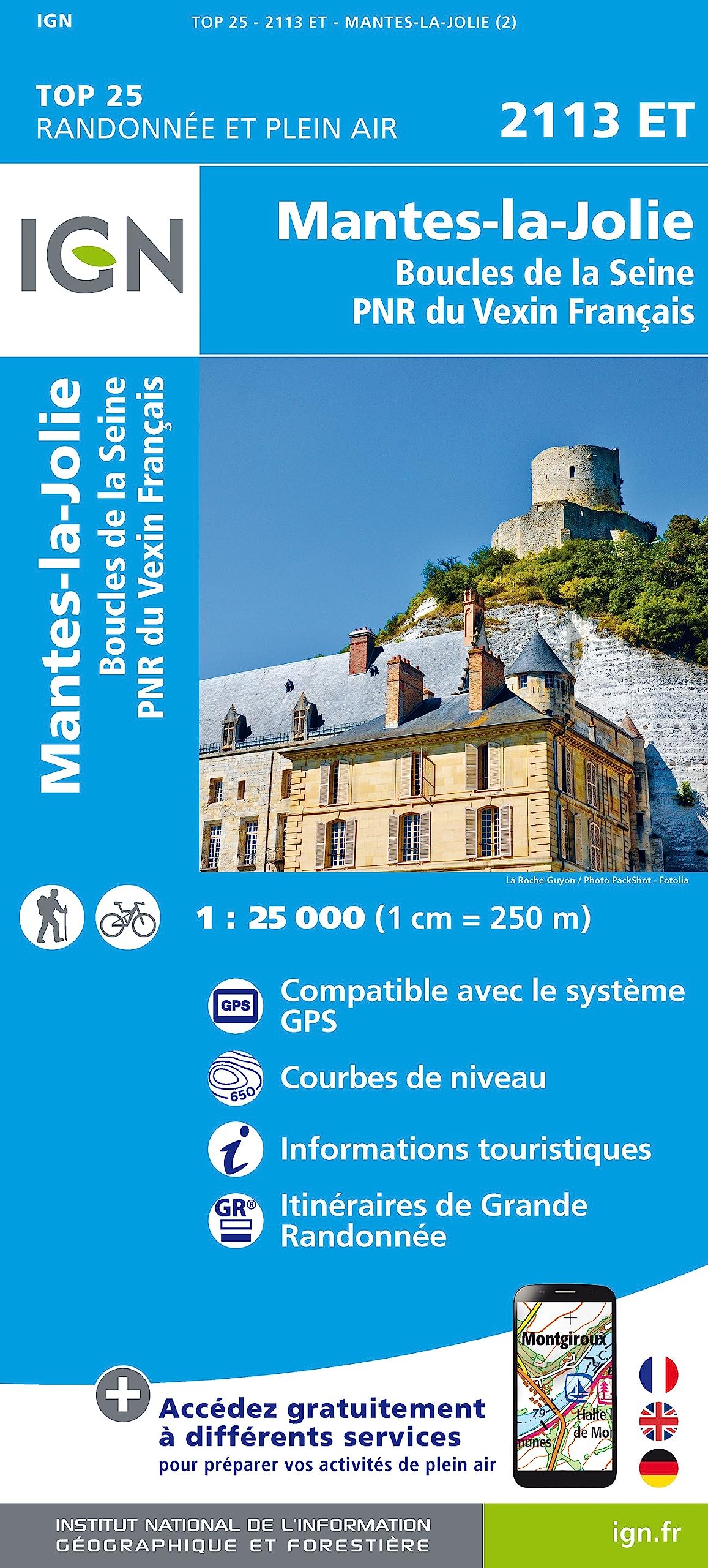 2113ET Mantes la jolie, boucles de la seine, pnr du vexin / recto book