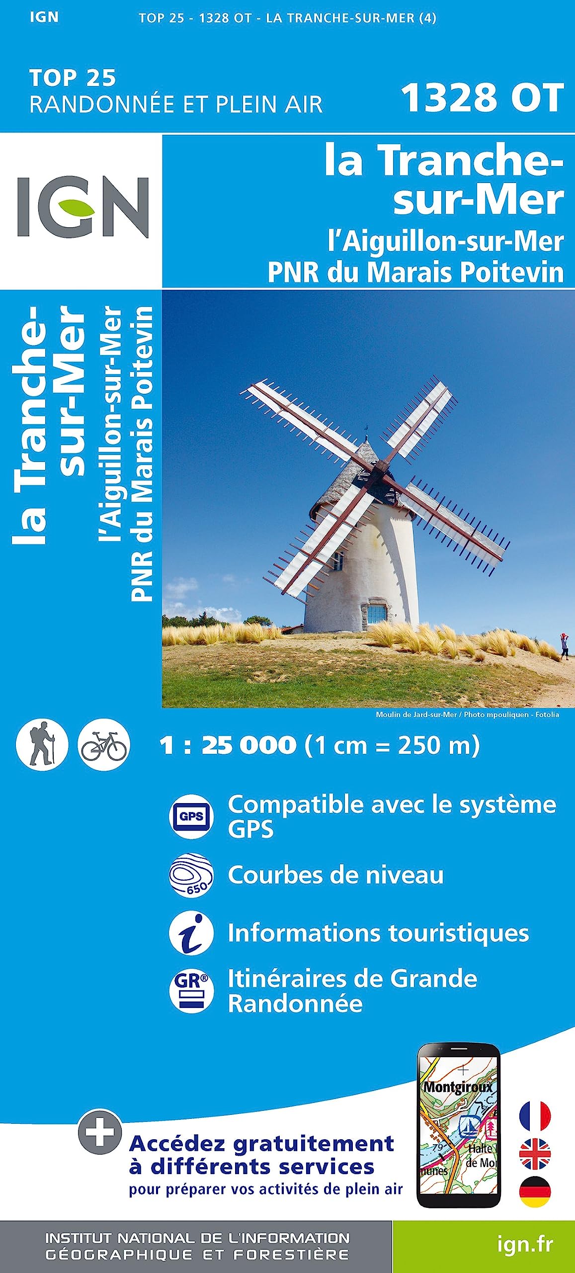 1328OT la Tranche-sur-Mer.l'Aiguillon-sur-Mer.PNR du Marais (TOP 25) Leisure, Home & Garden