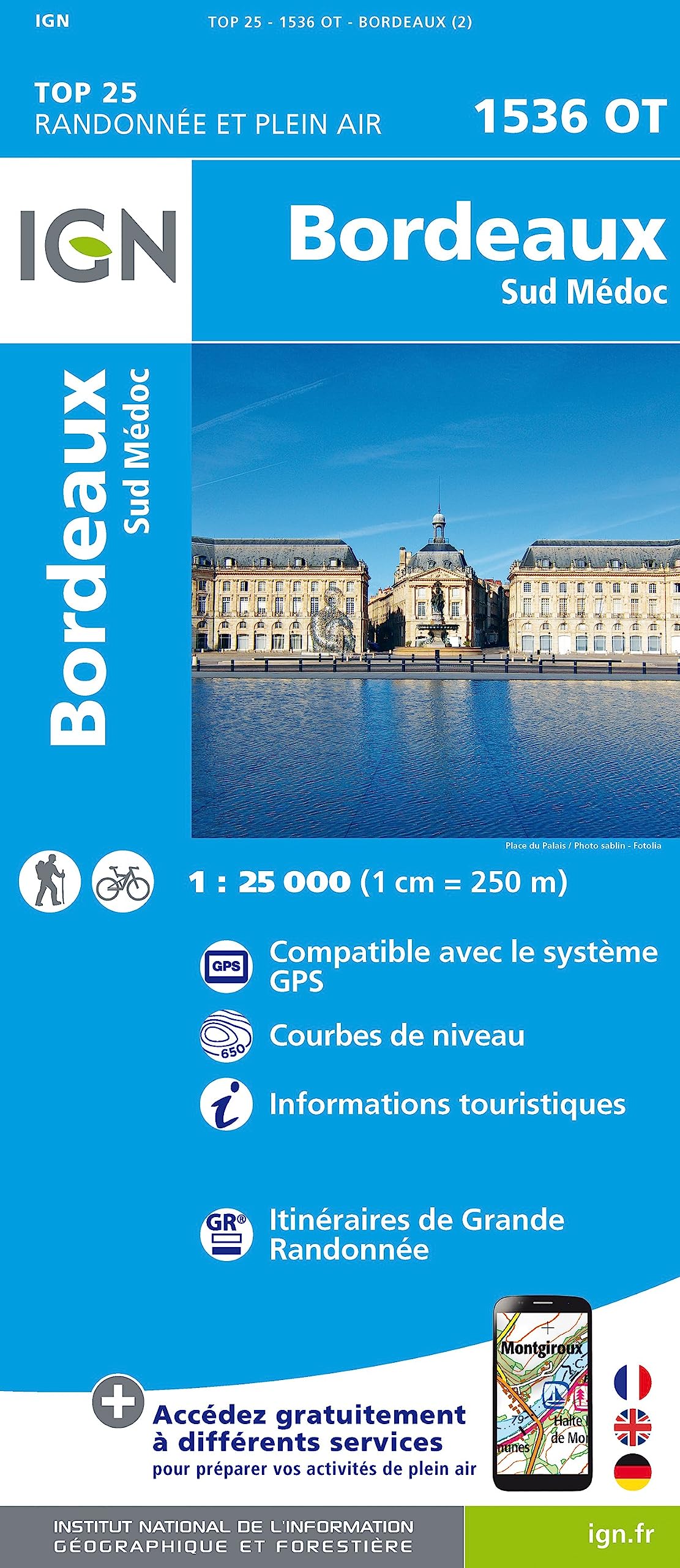 Bordeaux.Sud Médoc 1:25 000 Leisure, Home & Garden