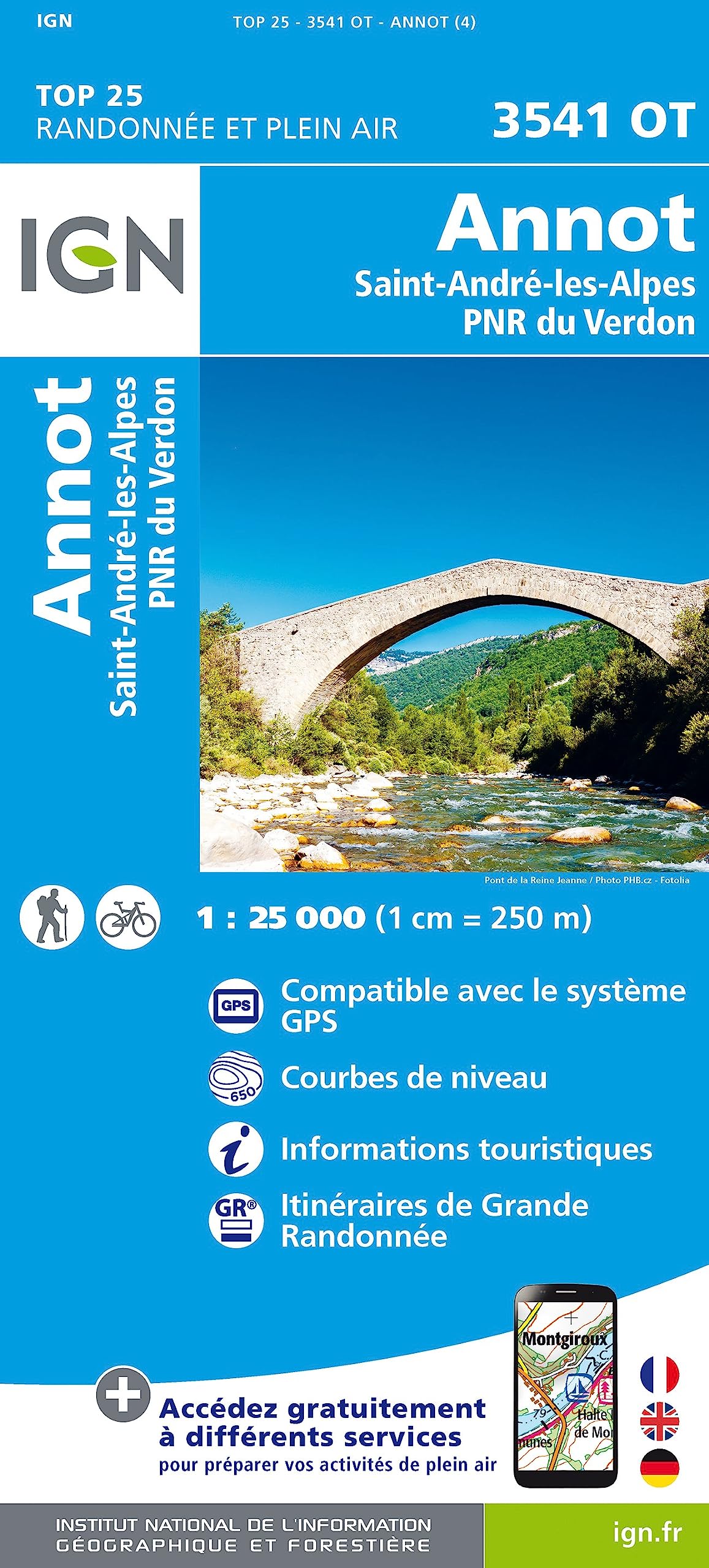 3541OT Annot, st andre-les-alpes pnr du verdon / recto book